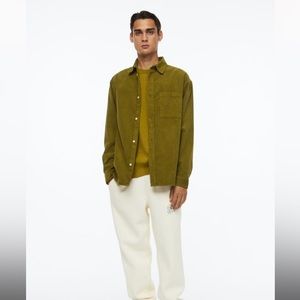H&M Corduroy button up shirt